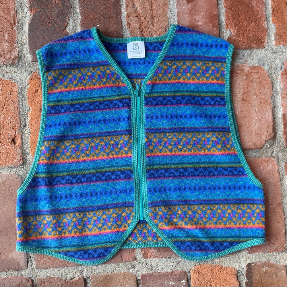 vintage fleece vest